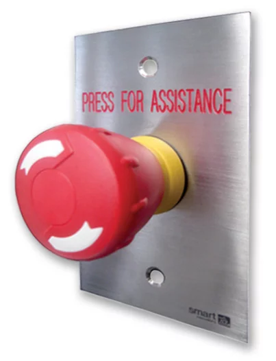 Smart Red Twist-to-Release Button Switch SMART4371