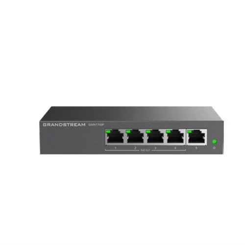 Grandstream GWN7700P Unmanaged Network Switches 5 X Gigabit RJ45 port (4 X PoE)