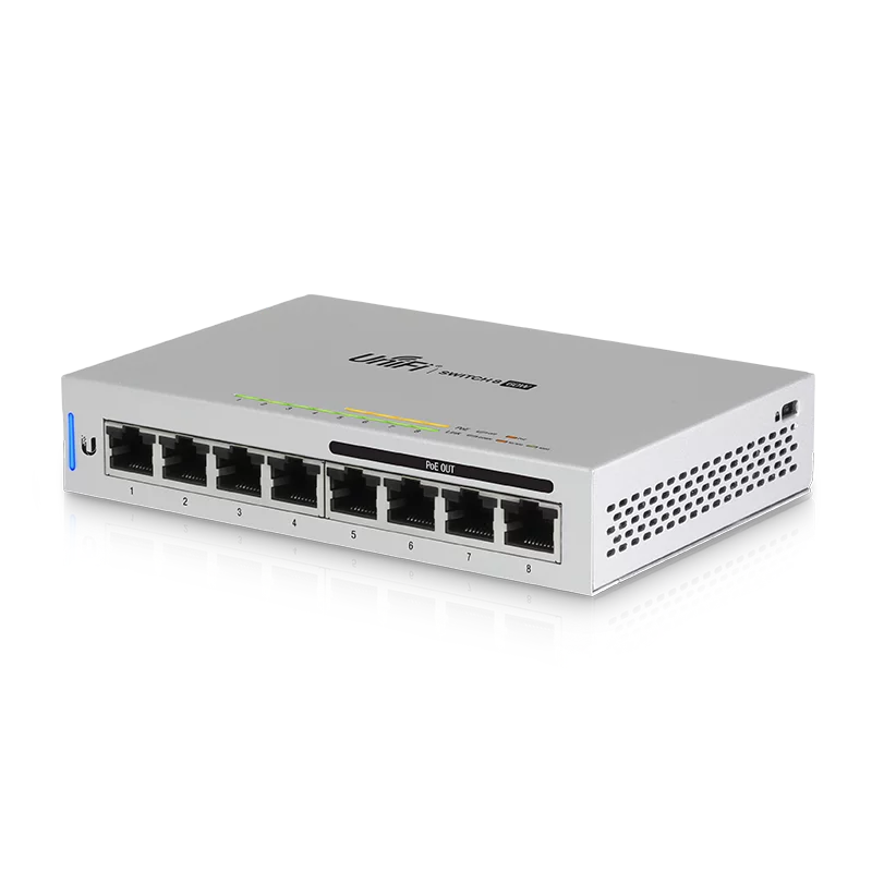 Ubiquiti Unifi Switch 8 Port 60w With 4 X 802 3af Poe Ports Single Pack