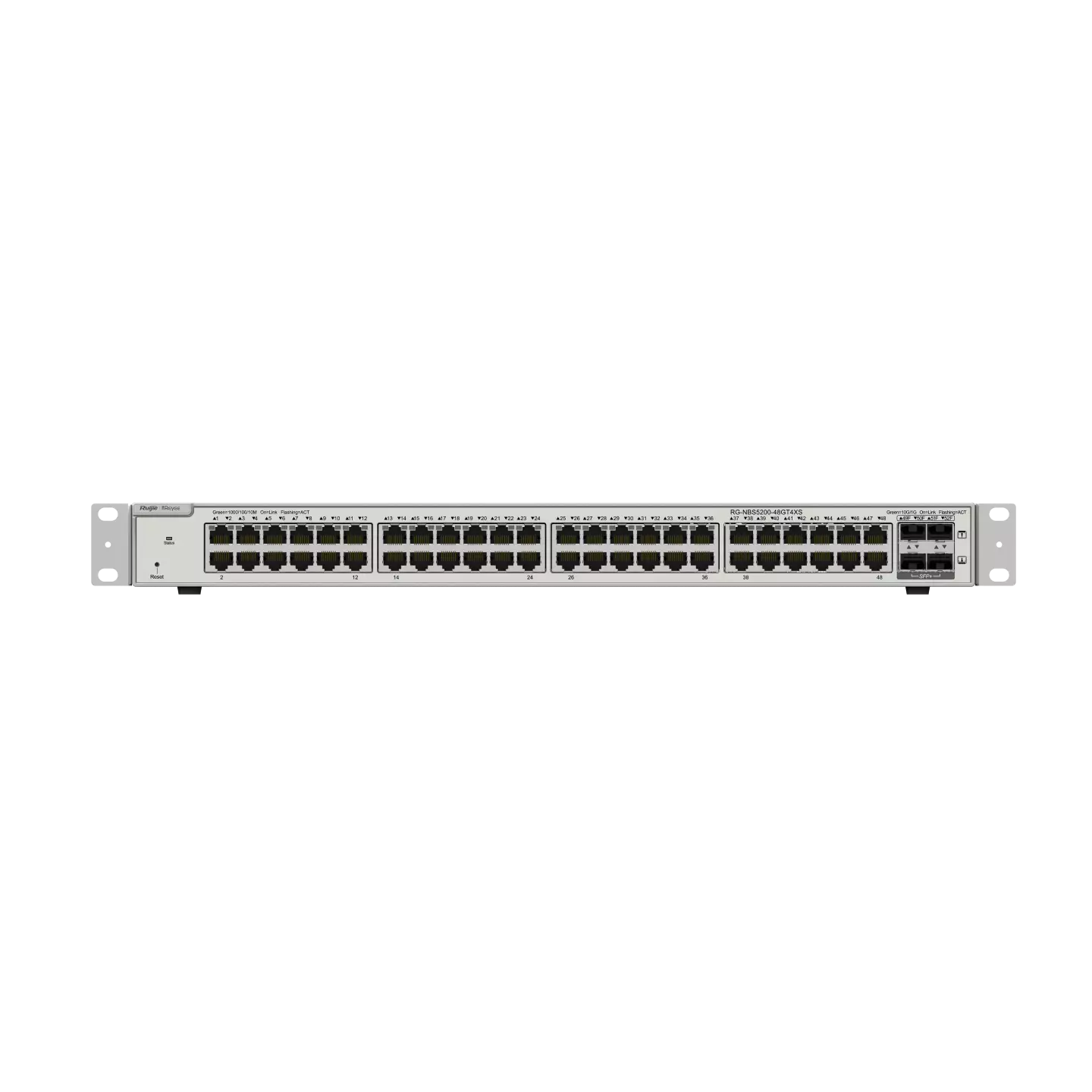 Ruijie 48-port Gigabit Layer 3 Non-PoE Switch, 4 SFP+ Uplink RG-NBS5200-48GT4XS