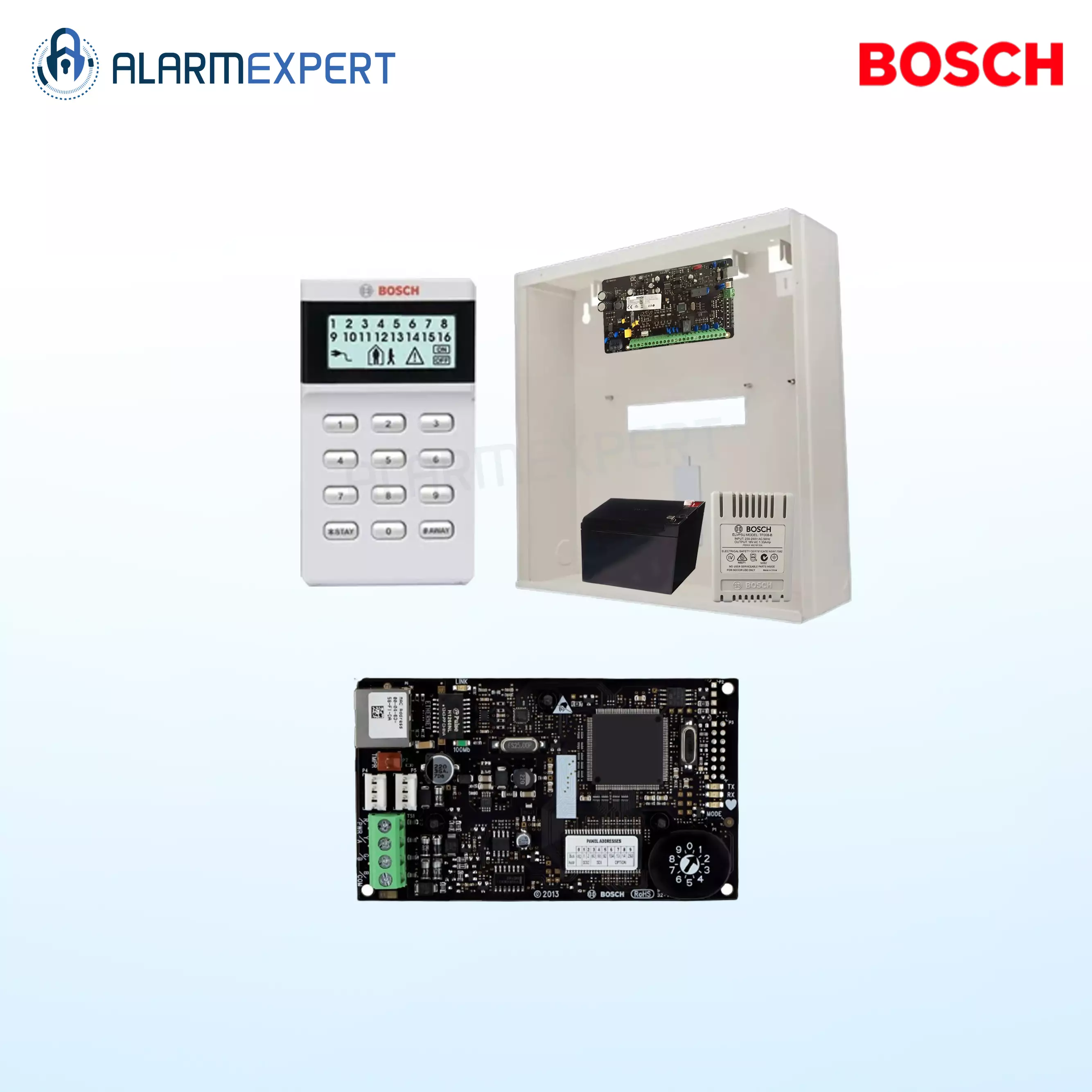 Bosch Solution 2000 IP + 5 PIRs + Icon Keypad