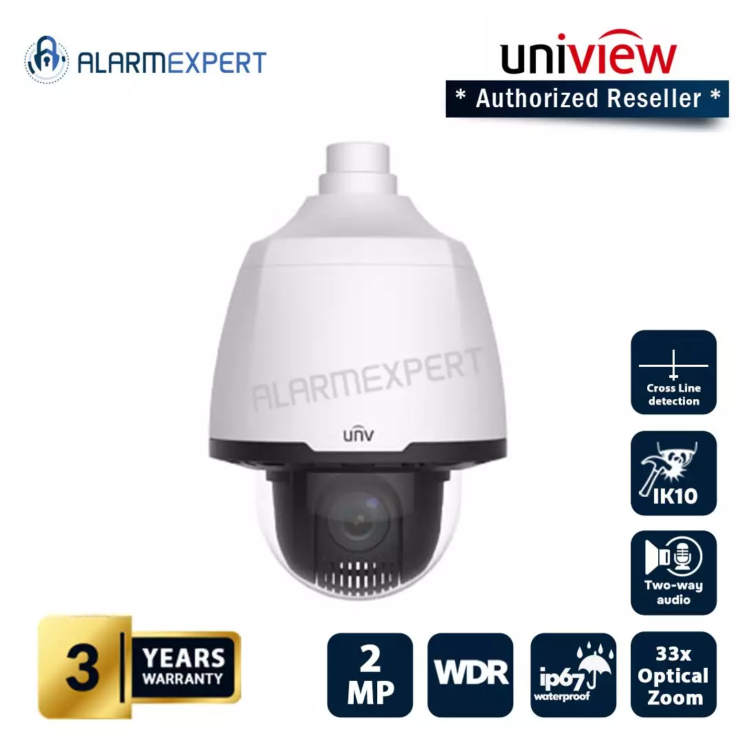Uniview 2MP 33x Starlight Network PTZ Dome Camera IPC6222E-X33UP
