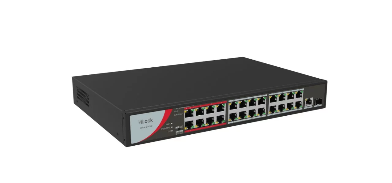 HiLook 24 Port Fast Ethernet Unmanaged POE Switch NS-0326P-230