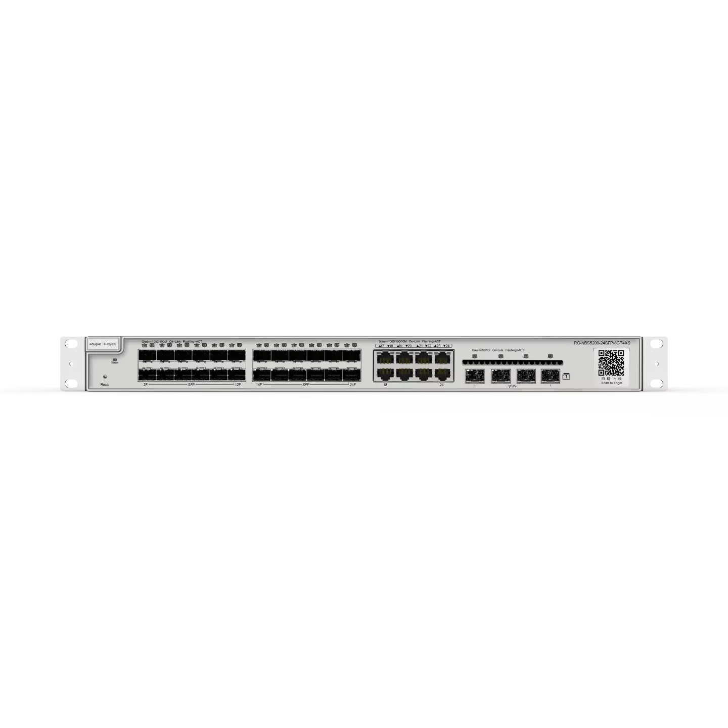 Ruijie  24-port Gigabit Layer 3 Non-PoE Switch RG-NBS5200-24SFP/8GT4XS