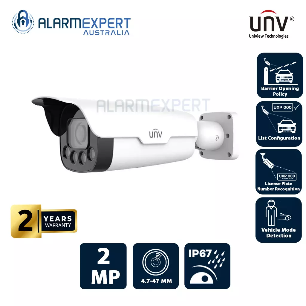 Uniview 2MP ANPR Bullet Camera HC121@TS8C-Z