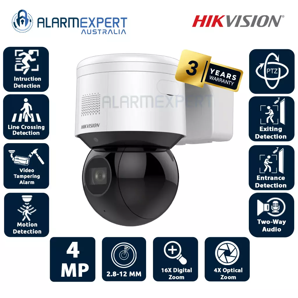 Hikvision 4 MP 4x Zoom IR Mini PT Dome Network Camera DS-2DE3A404IWG-E