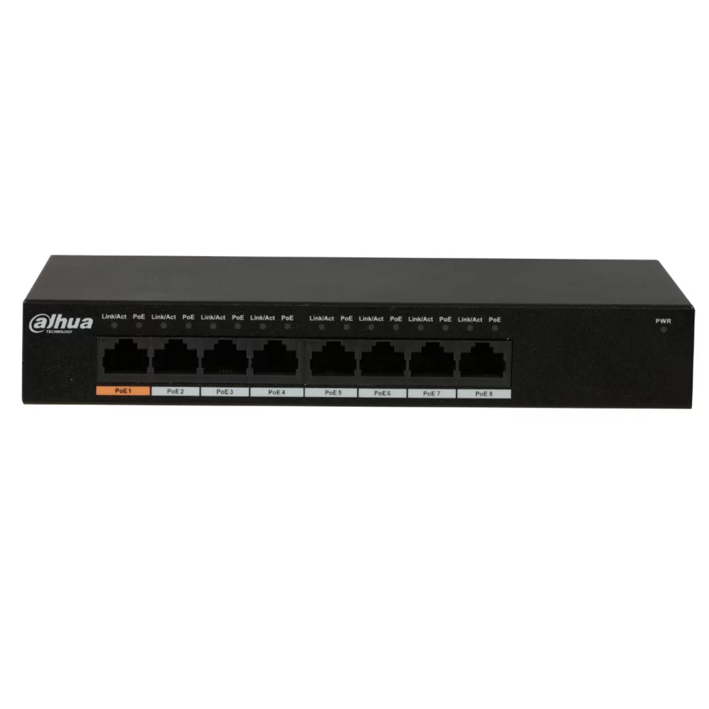 Dahua 8-Port Gigabit Ethernet PoE Switch PFS3008-8GT-96