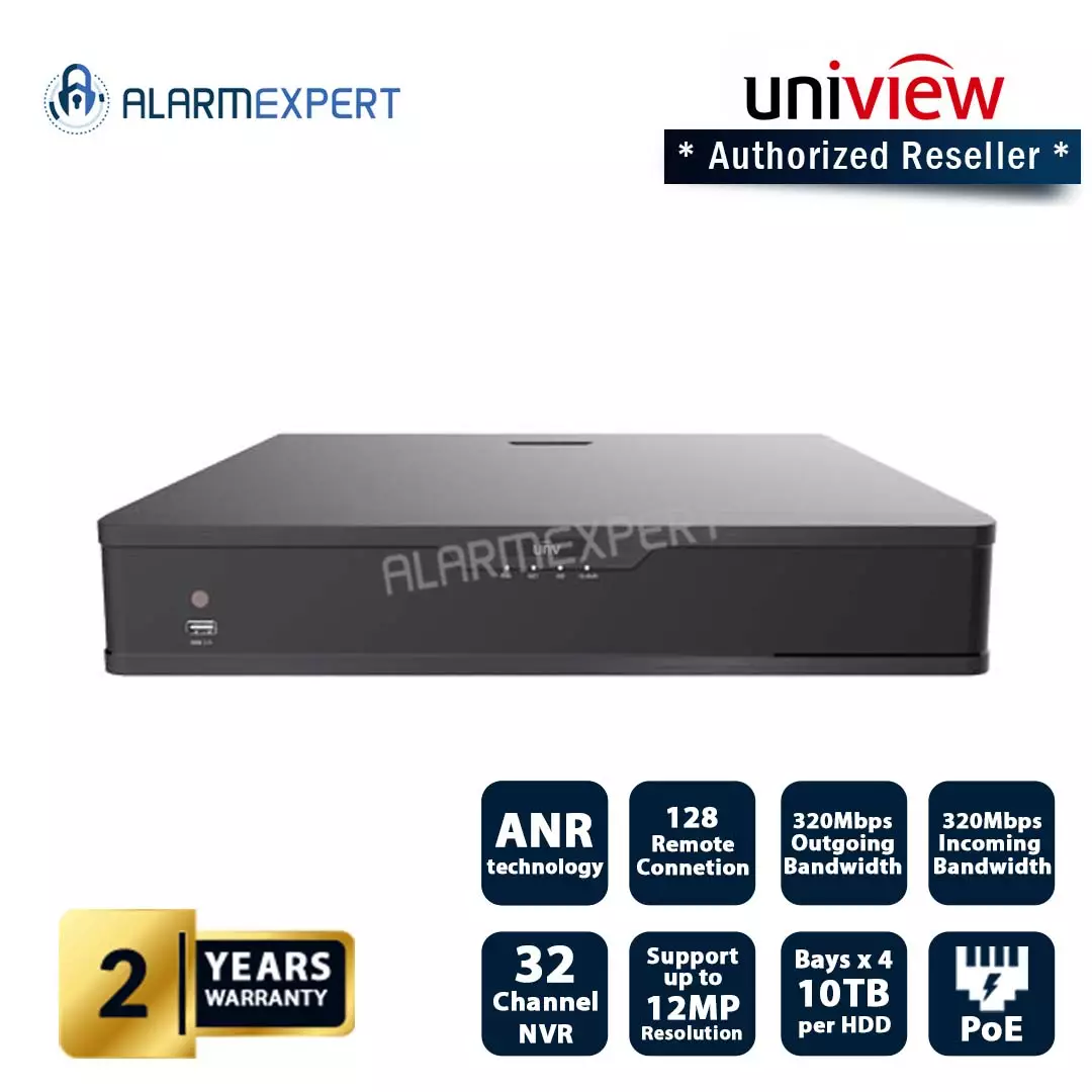 Uniview NVR304-32E2-P16 32 Channel 16 Port POE H.265 NVR