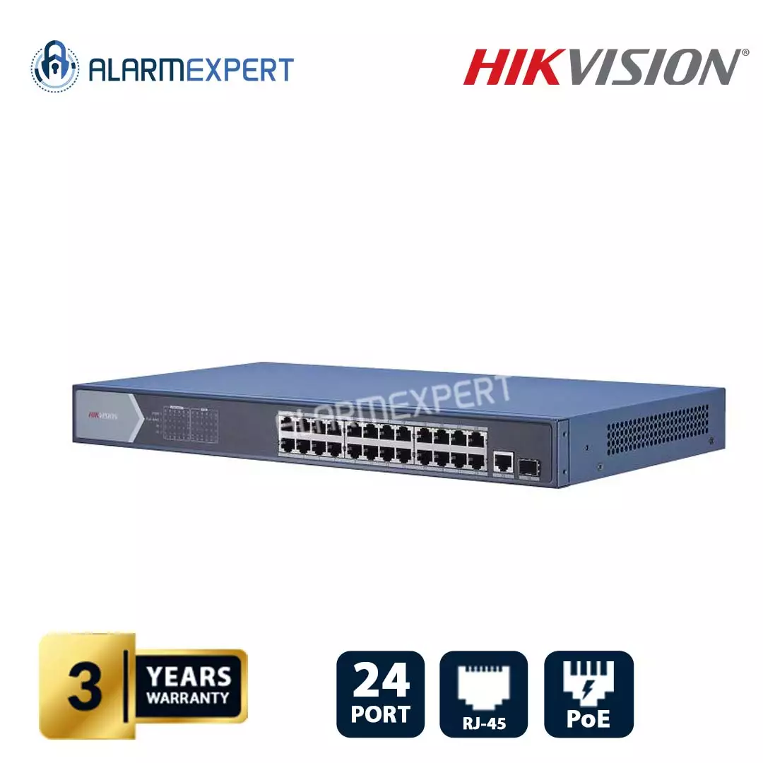 Hikvision 24 Port Gigabit Unmanaged POE Switch DS-3E0526P-E