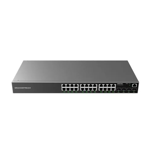 Grandstream GR-GWN7803 Enterprise Layer 2+ Managed Network Switch, 24 X GIGE, 4 X SFP