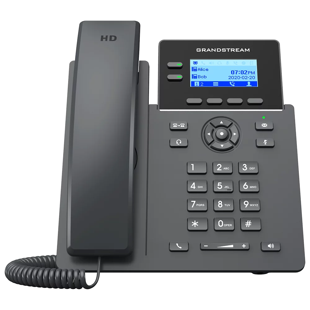 Grandstream 2 Lines, 4 SIP Accounts, 2.21 in SCRN, GIGE GRP2602G