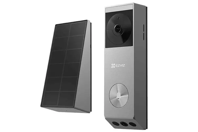 EZVIZ Pro Dual Lens Doorbell Solar Panel Accessory, EMMC 32GB - CS-EP3X