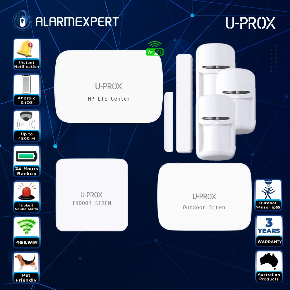 U-Prox Wireless Kit with 3 PIR and Magnetic Contact