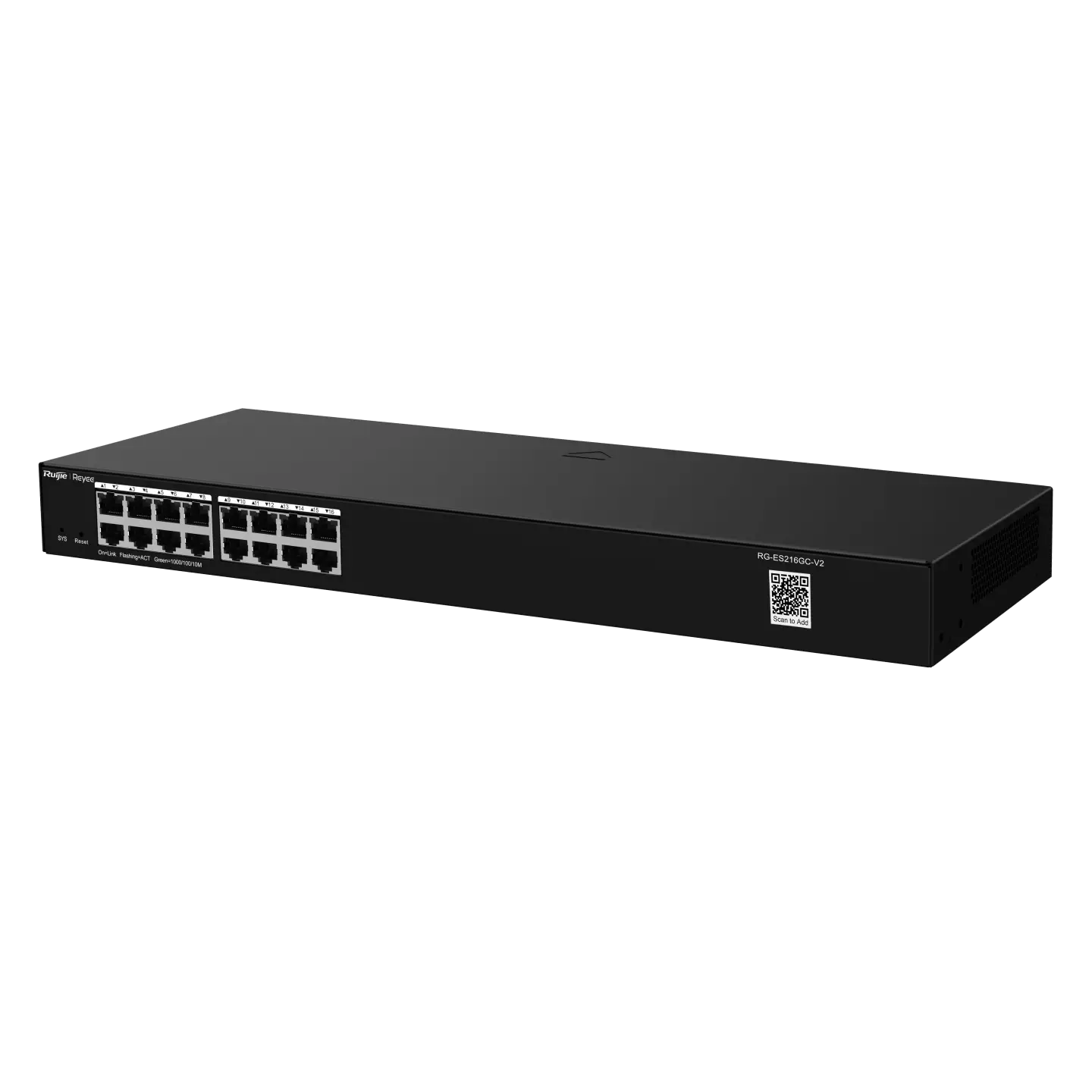 Ruijie 16-Port Gigabit Smart Cloud Managed Non-PoE Switch RG-ES216GC-V2