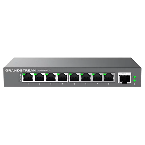 Grandstream Unmanaged 2.5 Multi-Gigabit Switch, 8 X 2.5 Gige, 1 X Sfp+ GWN7701M