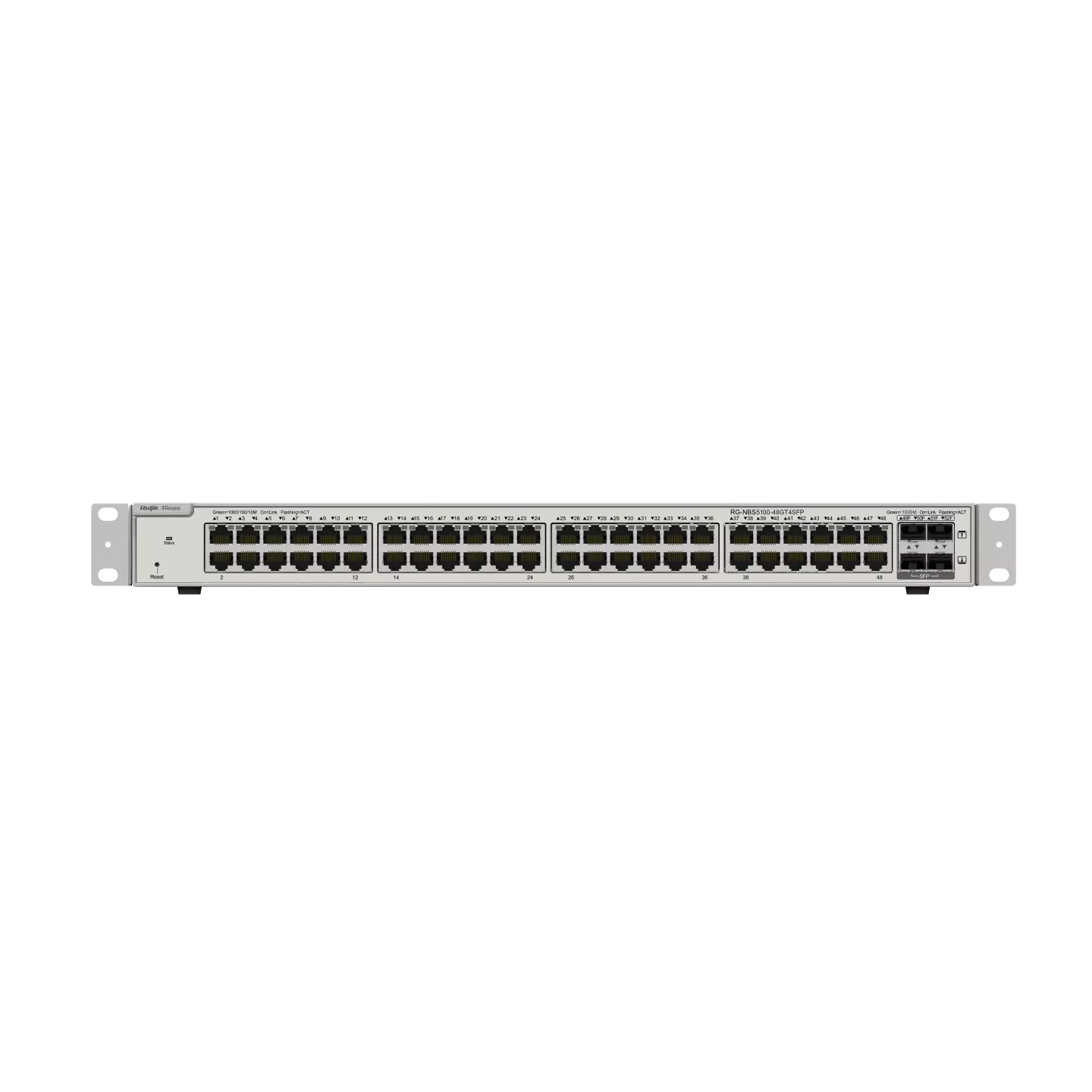 48-Port Gigabit L3 Managed Switch,48 Gigabit RJ45 Ports,4 SFP Ports RG-NBS5100-48GT4SFP