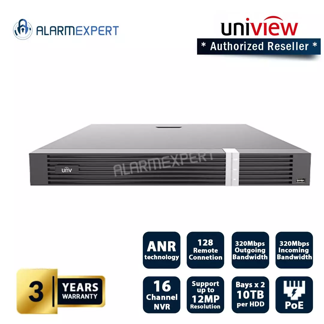 Uniview 16 Channel 2 SATA interfaces - NVR302-16E2-P16-IQ