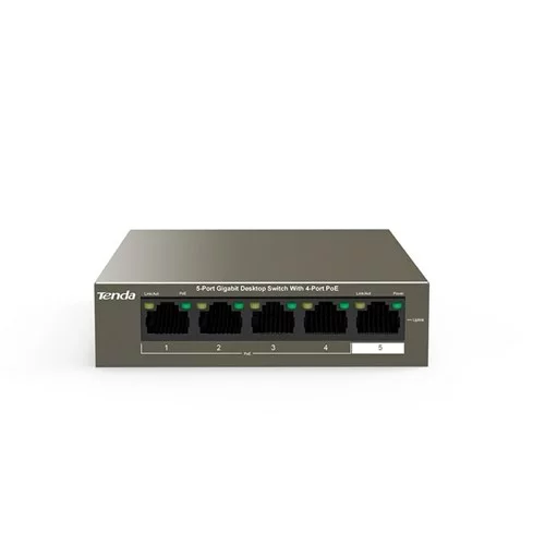 Tenda 5-Port Ge Switch with 4-Port POE+ TN-TEG1105P-4-63W