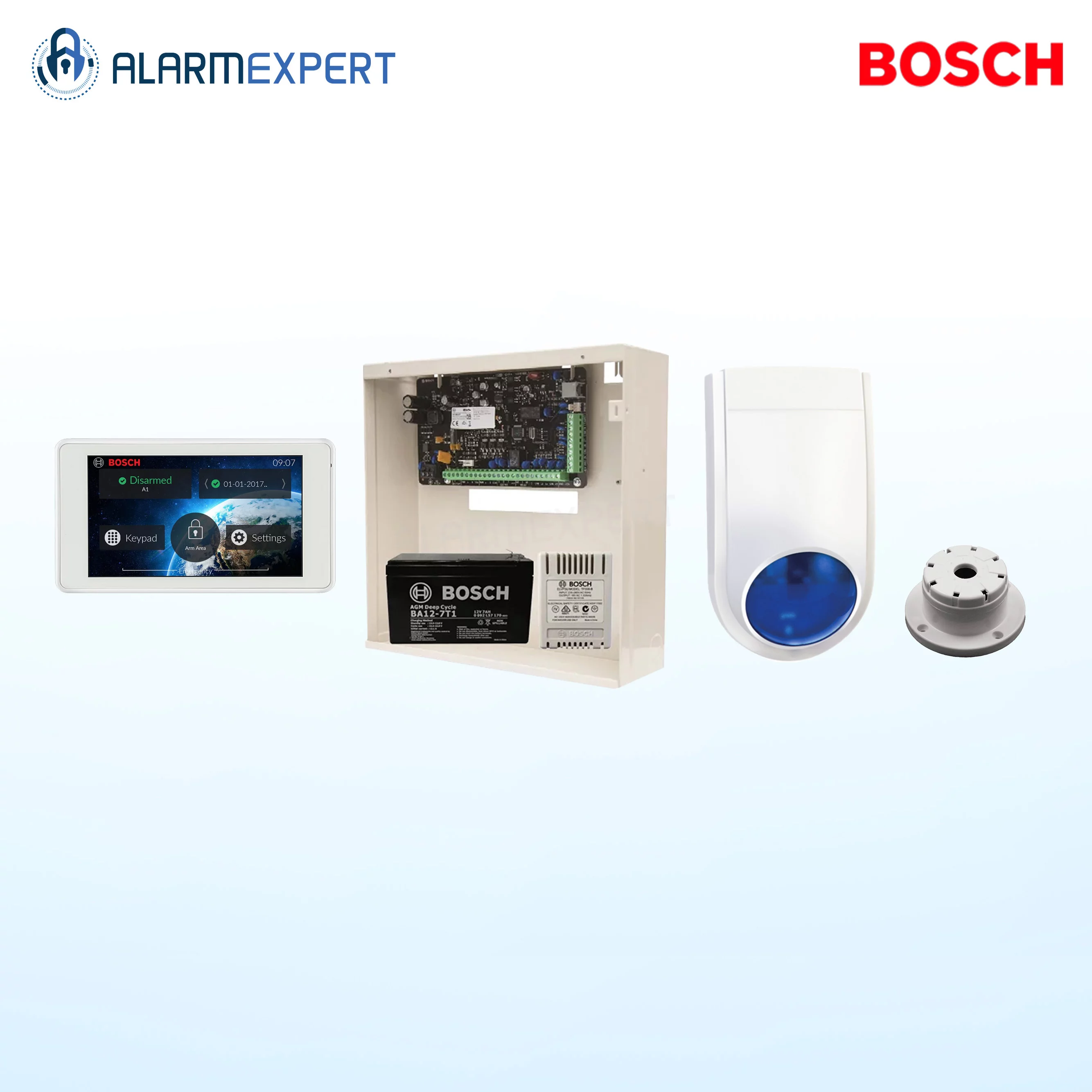 Bosch Solution 2000 NO DETECTOR KIT + 5" Touch screen  Keypad