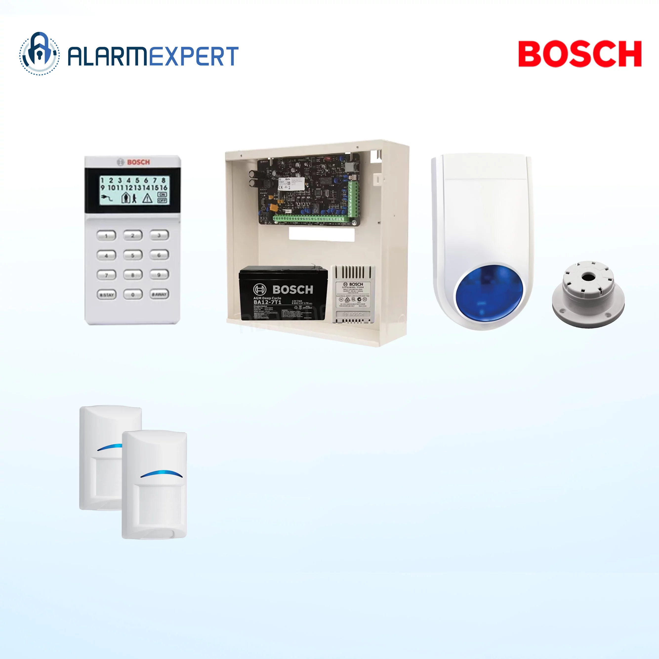 Bosch Solution 2000 + 2 PIRs + Icon Keypad