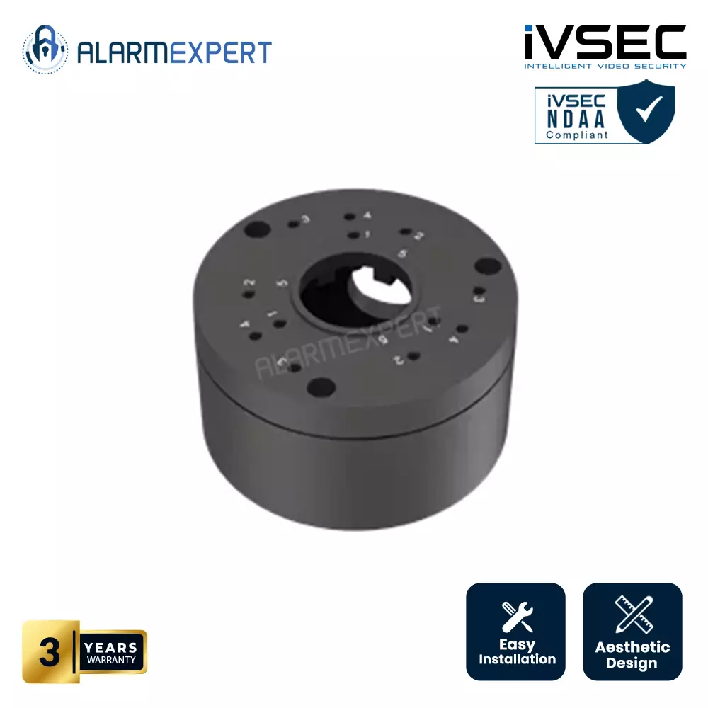 IVSEC IV2477X-BLK Small Conduit Junction Box For Black NC110X, NC305X, NC323X, NC317X