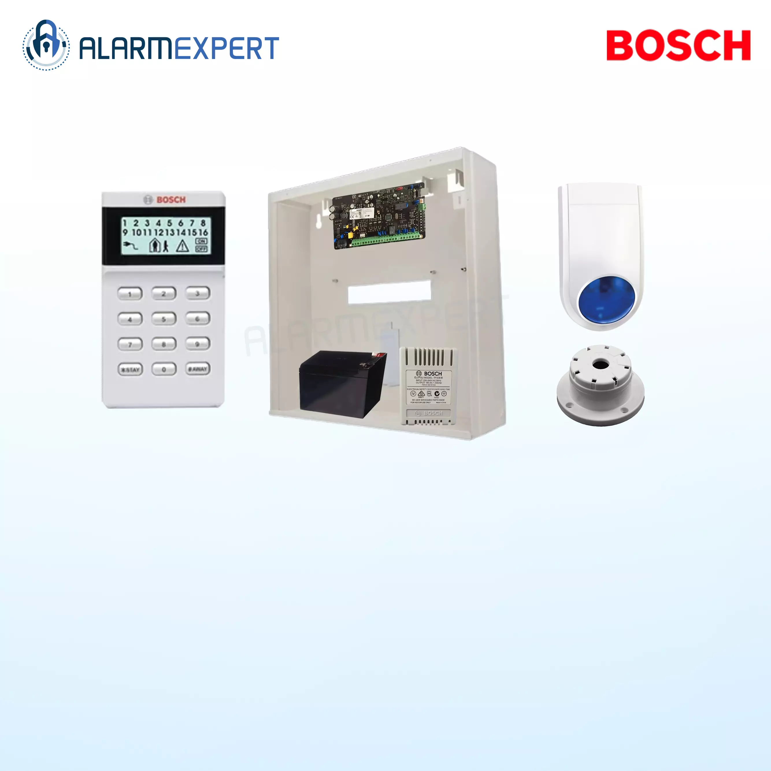 Bosch Solution 2000 IP + 5 PIRs + Icon Keypad