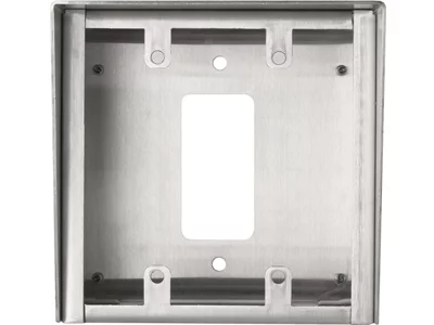Aiphone Surface Mount Box for 2-Gang Stainless Steel Stations SBX-2G/A