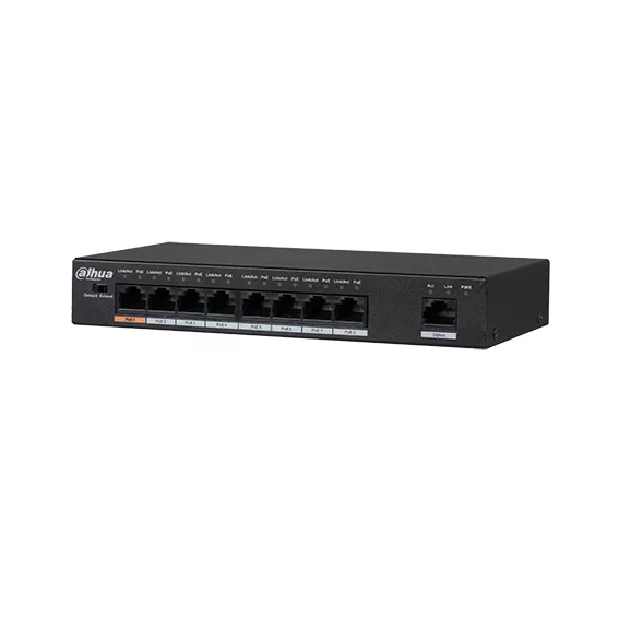 Dahua 8-Port PoE Switch (Unmanaged) Layer Two Commercial Switch Supports PoE PFS3009-8ET-96