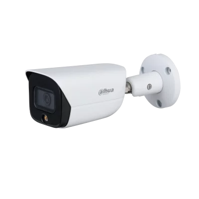 Dahua 4MP Full-colour Warm LED Fixed-focal Bullet WizSense Camera