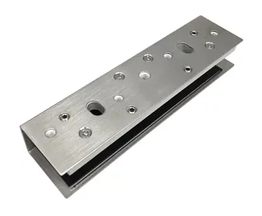 LOX AMGB24-12 Glass Door U-bracket for 12mm Glass, Incl. Dress Plate, for MML2400