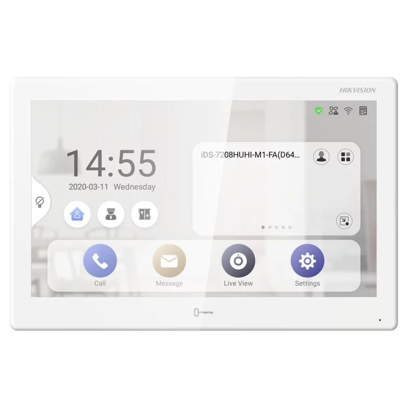 Hikvision 10" TouchScreen Andriod Indoor Station 2 DS-KH9510-WTE1