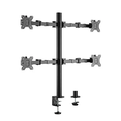 Brateck LDT33-C048 Quad Monitors Affordable Steel Articulating