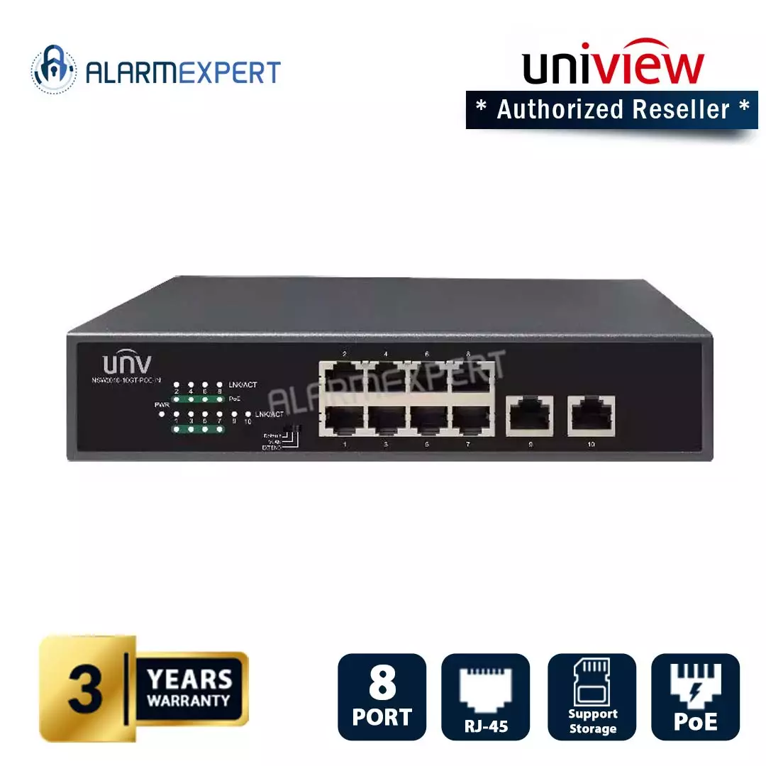 Uniview 8 Port Gigabit Ethernet Switch NSW2010-10GT-POE-IN