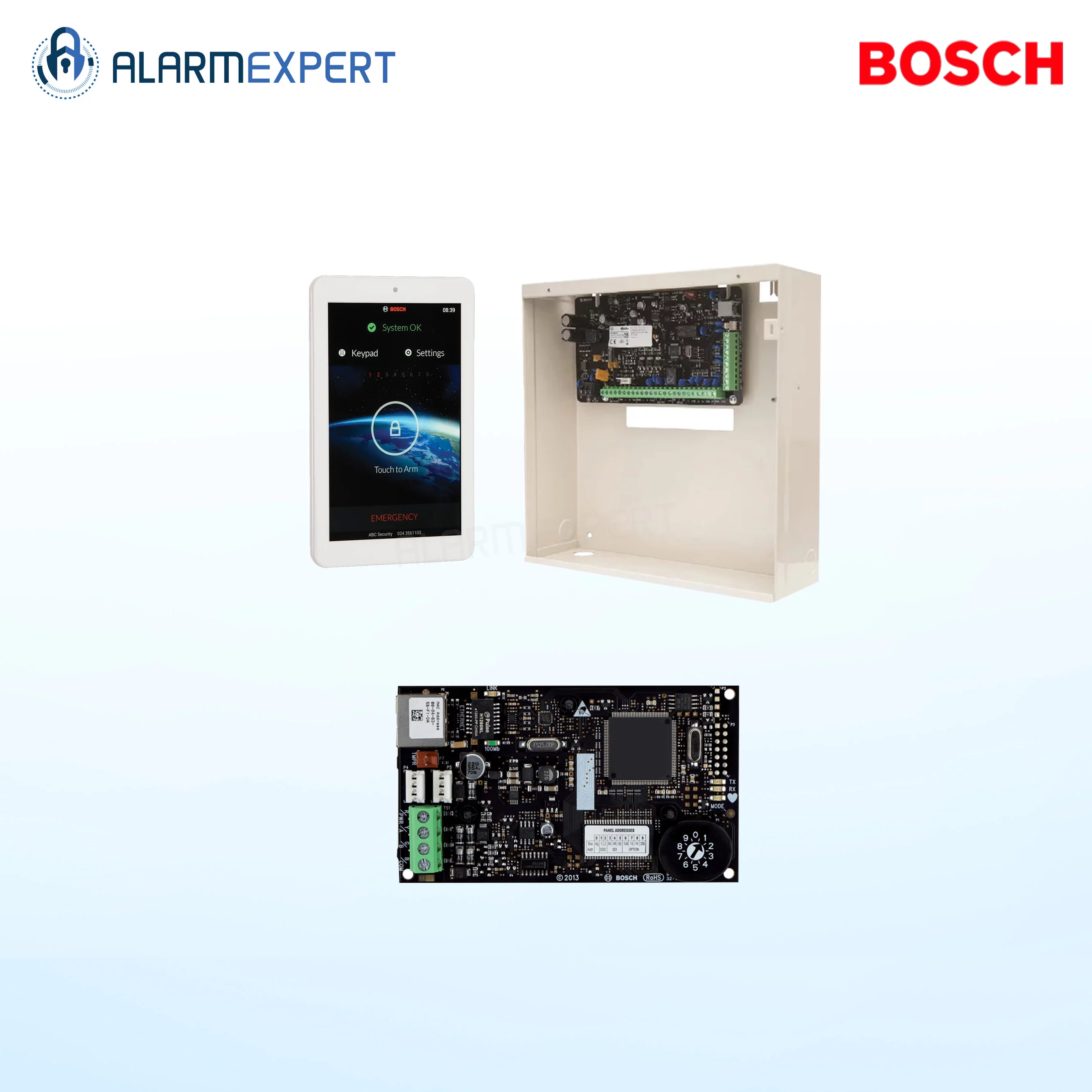 Bosch Solution 2000 IP + Upgrade Kit + 7" Touch screen Keypad