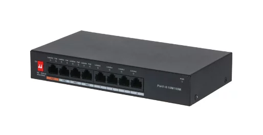 Dahua 8-Port Unmanaged Desktop Switch with 4-Port PoE (HI-POE) 250M PFS3008-8ET-60
