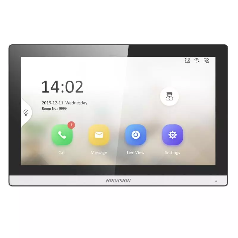 Hikvision 7 Inch touch screen KH6 Series IP-Based Indoor Station Colour Black DS-KH6350-WTE1