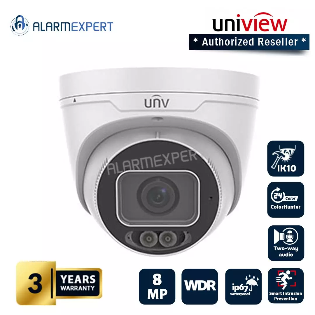 Uniview 4K HD Intelligent ColorHunter Fixed Eyeball Network Camera IPC3638SE-ADF28K-WL-I0