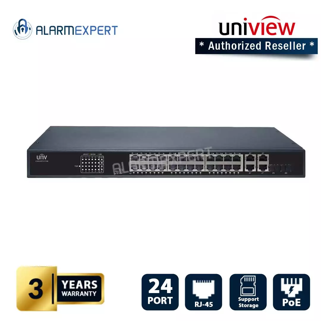 Uniview 24 Port Gigabit Ethernet Switch NSW2010-26GT2GC-POE-IN