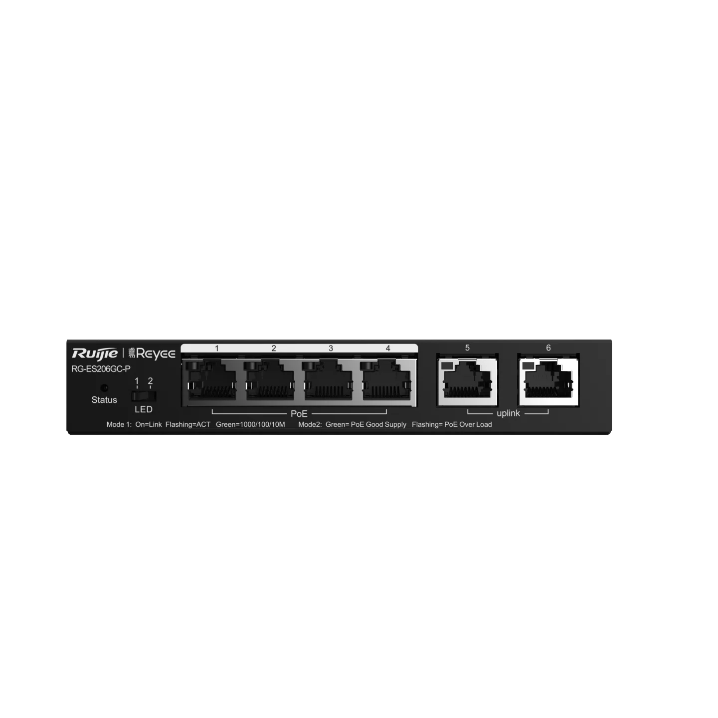 Ruijie Reyee RG-ES206GC-P, 6-Port Gigabit Smart Cloud Mananged PoE Switch