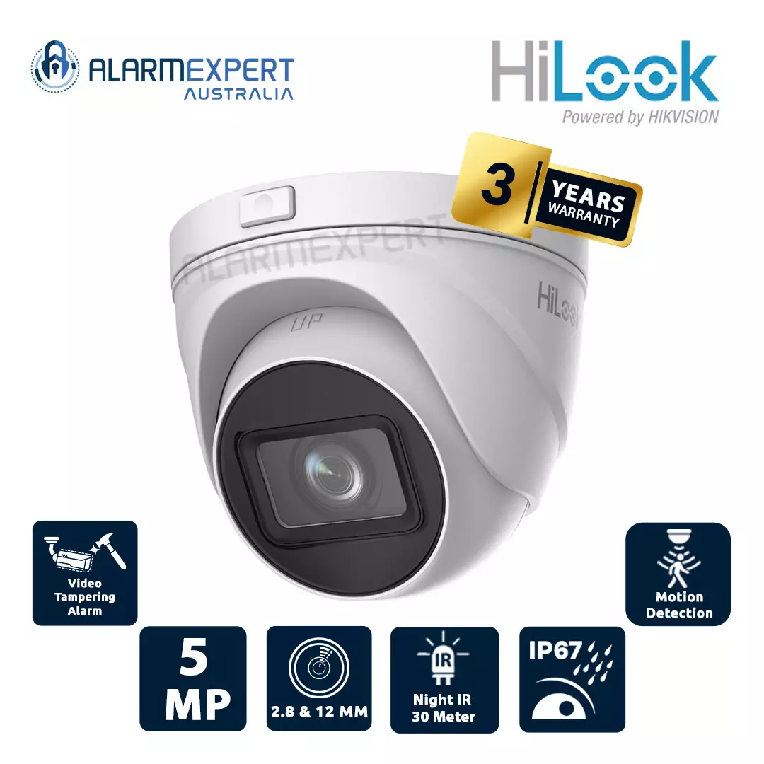 HiLook 5 MP Motorized Varifocal Turret Network Camera IPC-T651H-Z