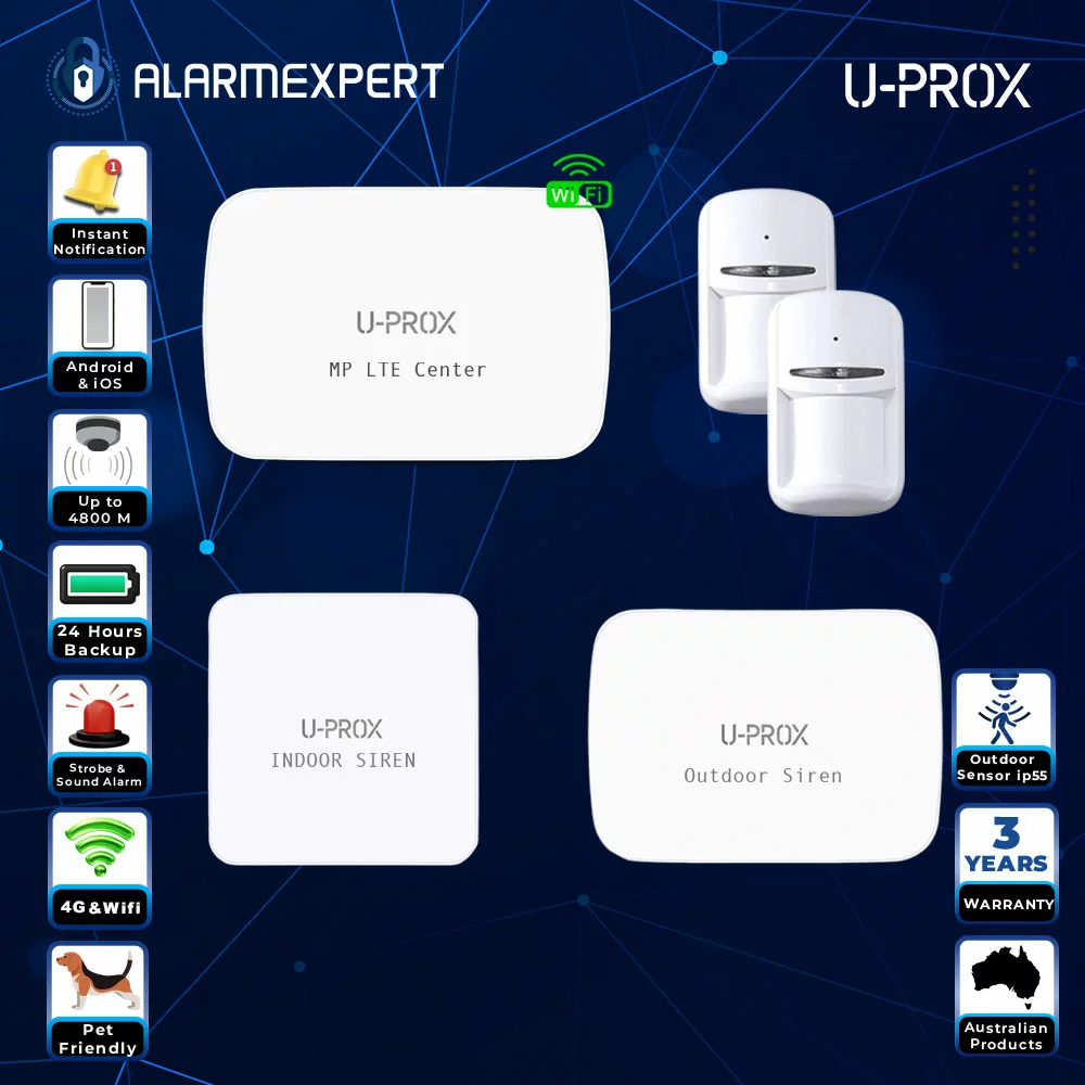 U-Prox Wireless Kit with 2 Combi VB PIR