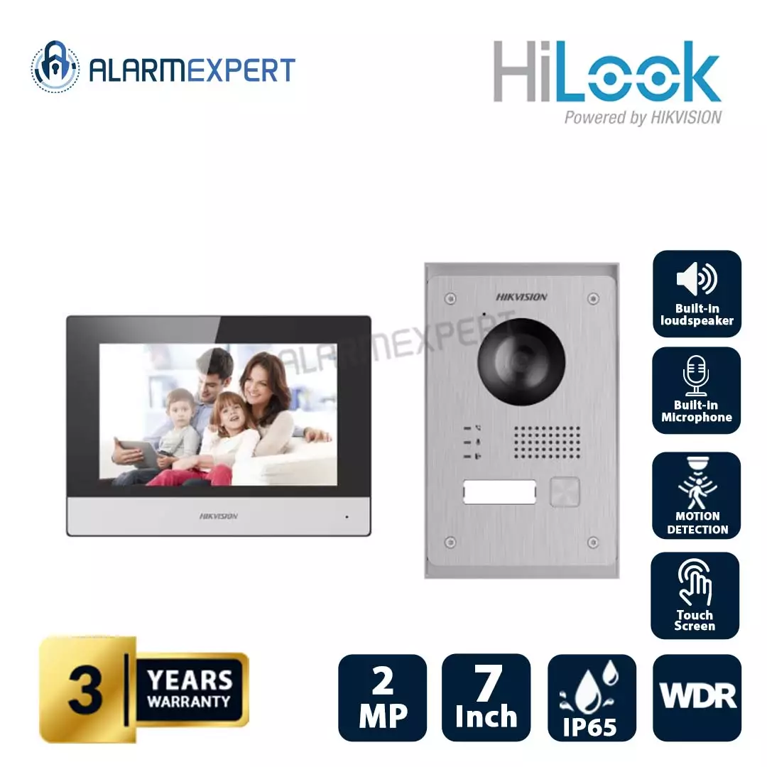 HiLook 2-wire digital IP video intercom kit for villa or house, only one call button HA-KIT-PY2