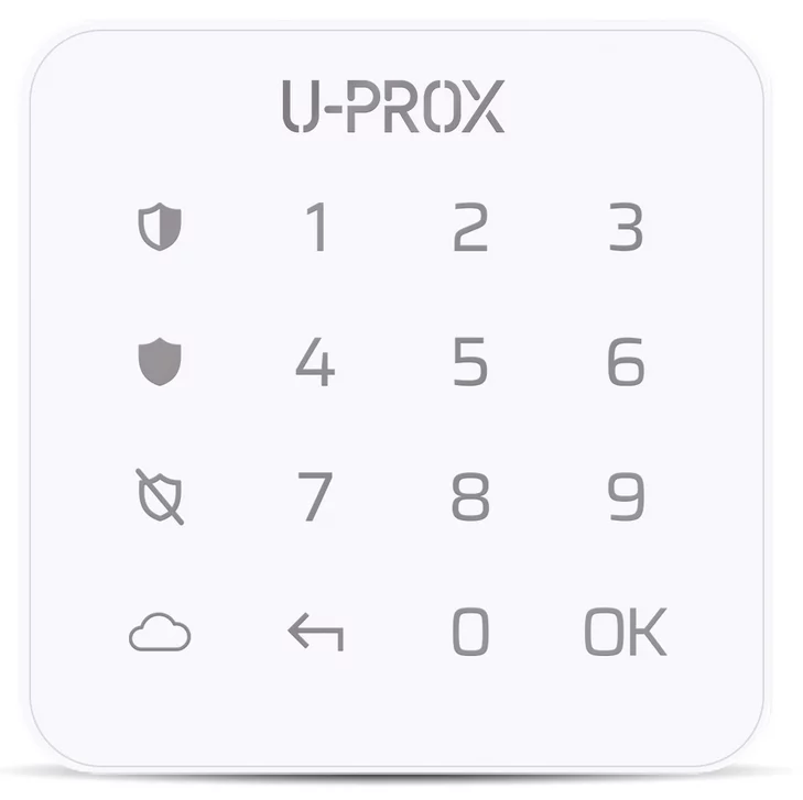 U-Prox Keypad G1 Wireless Touch Mini Keypad - White SMART9397