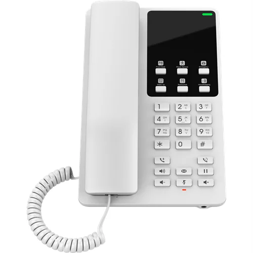 Grandstream GR-GHP620W Desktop Hotel Phone W/ Built-In Wifi - White