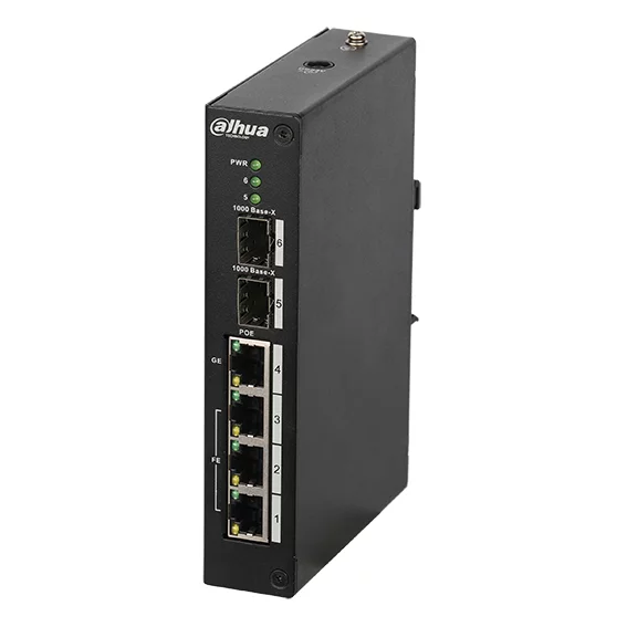 Dahua Network Switch 4 Port Managed With 2 X SFP Ports PFS4206-4P-96