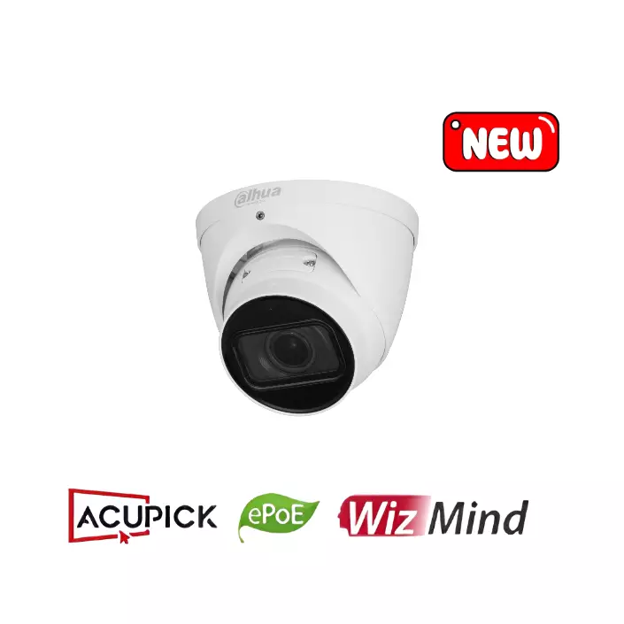 Dahua 4MP IR Eyeball WizMind Network Camera Lens 2.7 mm–12 mm DH-IPC-HDW5442T-ZE