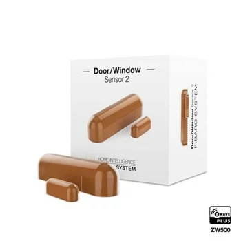 Fibaro - FGDW-002-5 Z-Wave Door Sensor Light Brown
