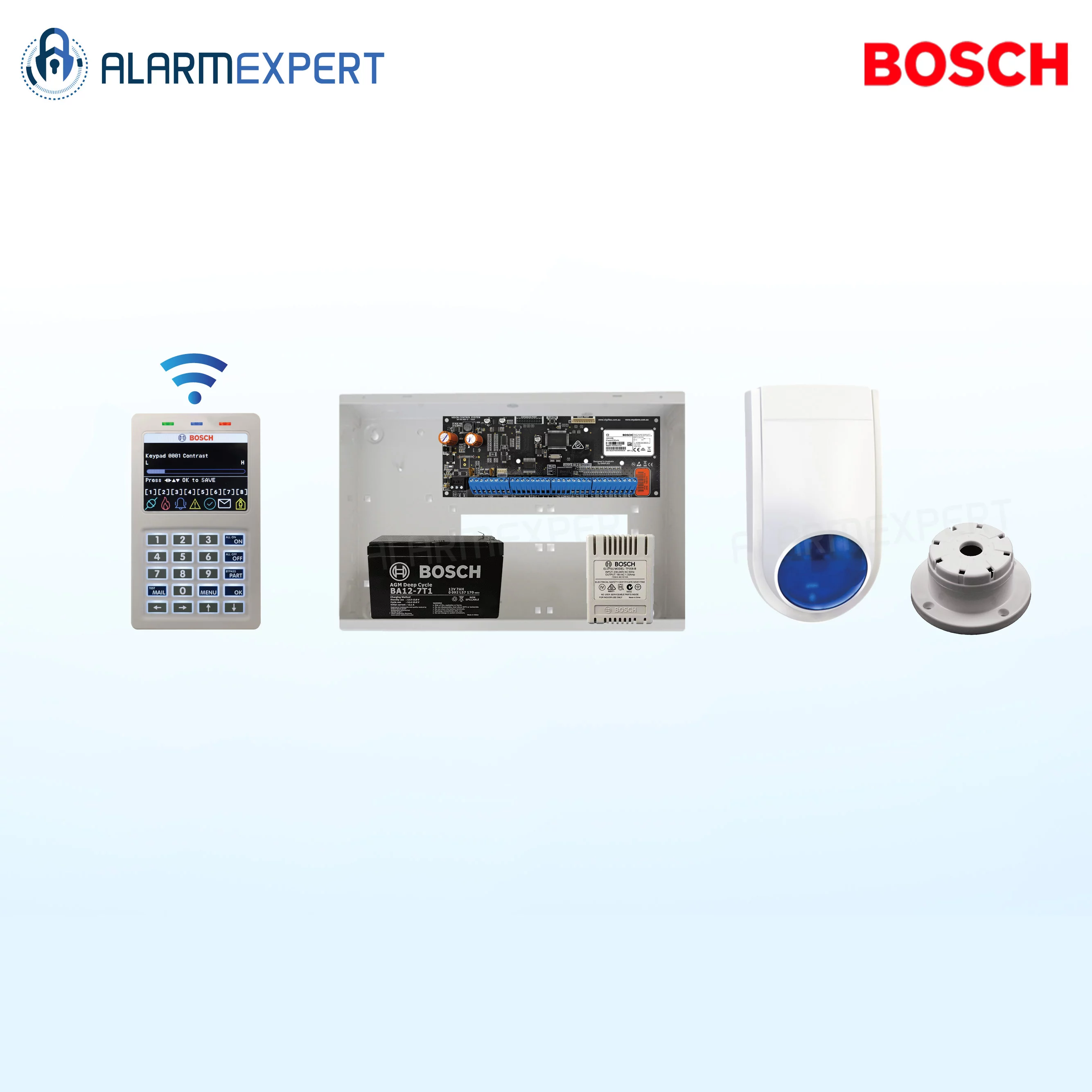 Bosch Solution 6000-WiFi Alarm with NO DETECTOR KIT
