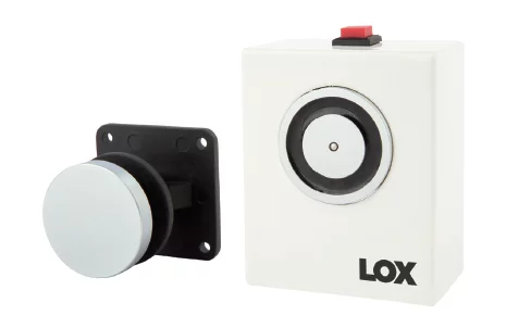 LOX R40-12 Standard 12VDC Magnetic Door Holder – Wall Mounted