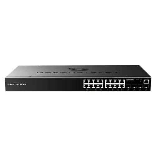 Grandstream  GR-GWN7802P Enterprise Layer 2+ Managed  Poe Network Switch, 16 X GIGE, 4 X SFP